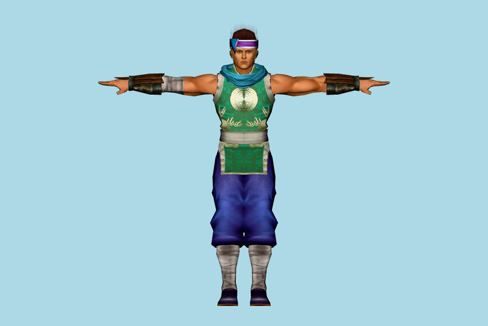 Soul Calibur 3 Hwang 3d model