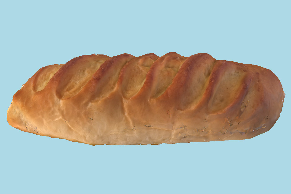 Bread 3d model