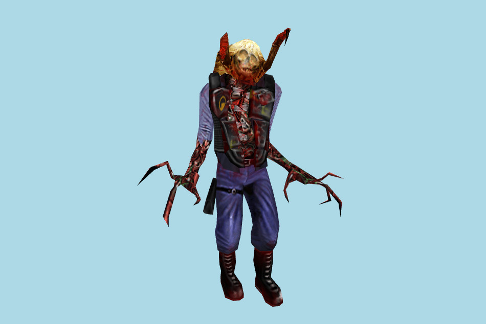 Zombie Barney HL MDL 3d model