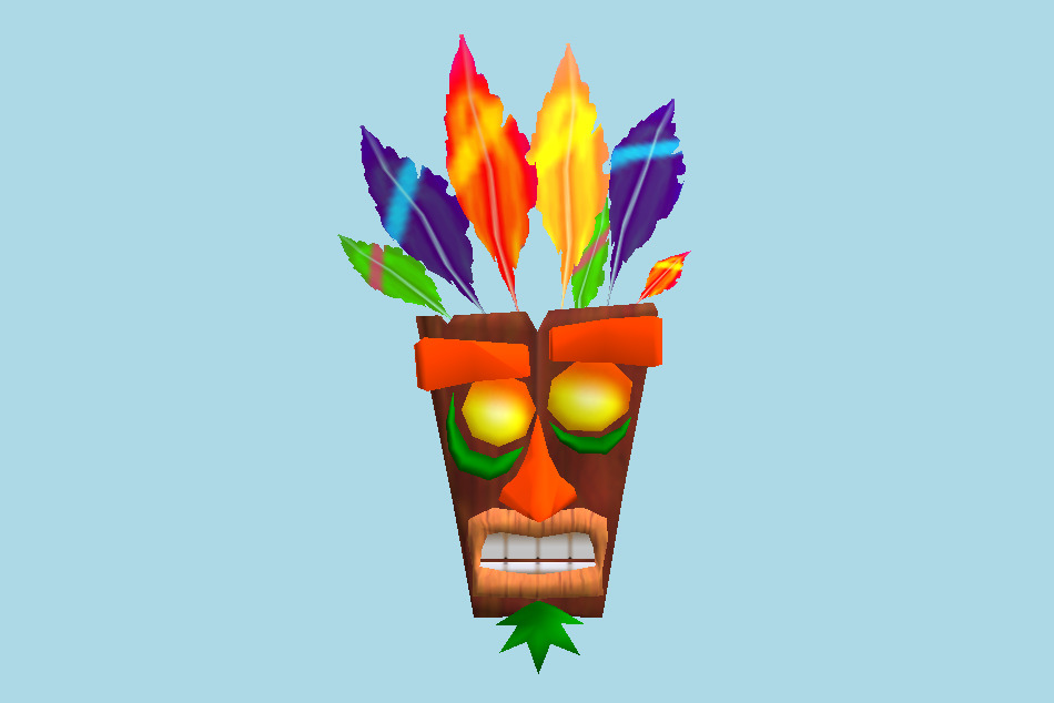 Crash Bandicoot Aku Aku Mask 3d model