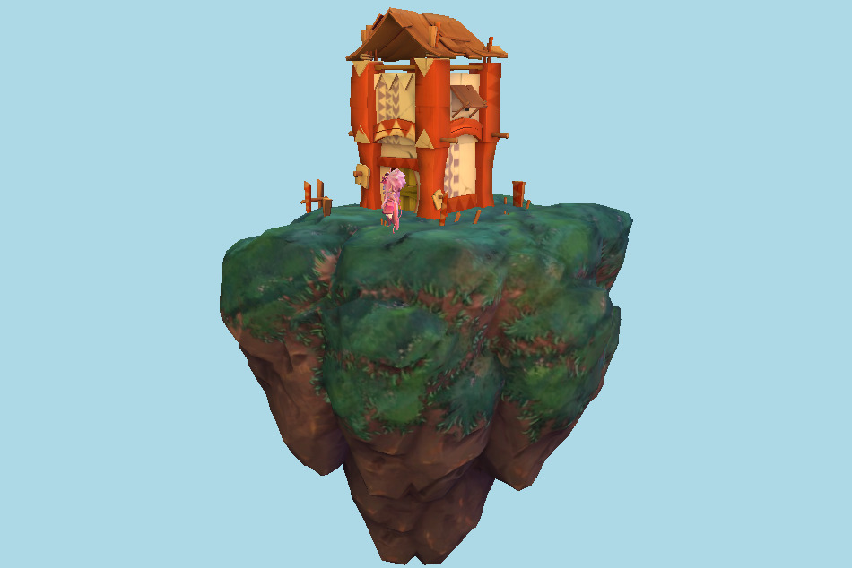 Mountain House 3d model