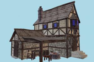 House house, home, building, medieval, build, apartment, flat, residence, domicile, structure