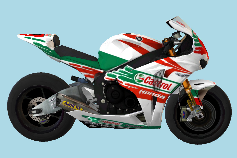 Honda CBR1000RR 2011 SBK 3d model