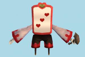 Card Soldier card, soilder, cards, heart, character, cartoon