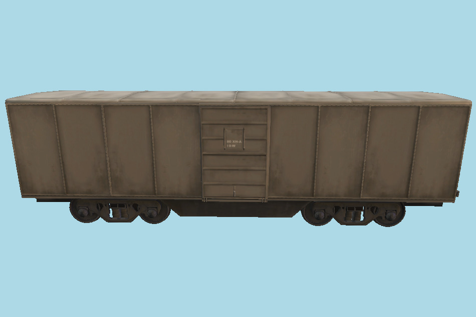 Train Boxcar 3d model