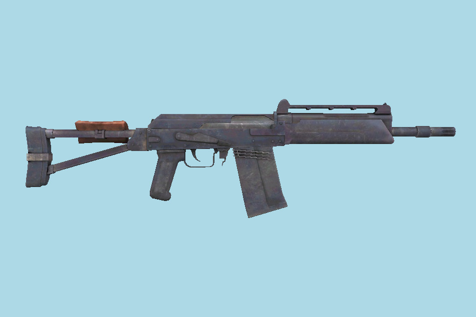 Saiga Weapon 3d model