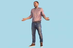 Man scanned-models, man, male, people, human, person, character
