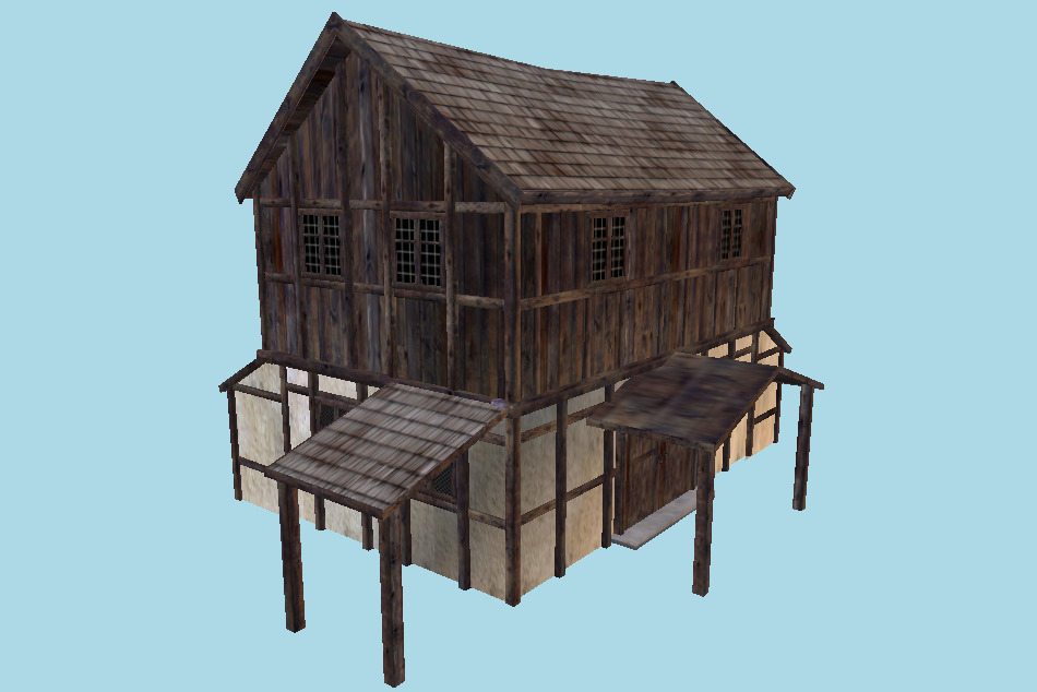 Modular Medieval House 3d model