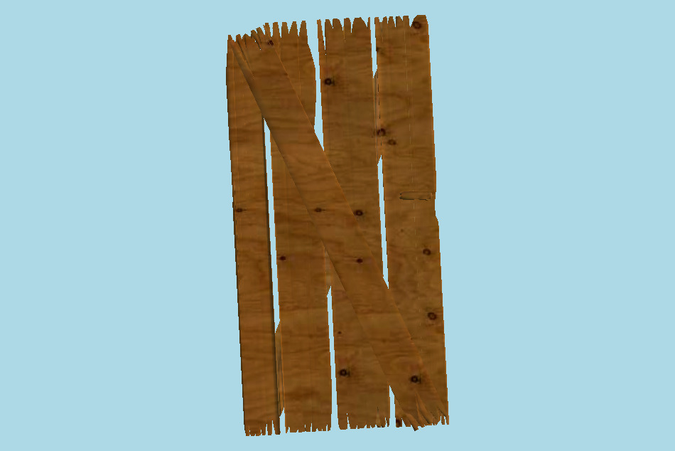 Wooden Door 3d model