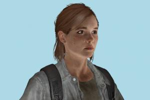 TLOU2 Ellie The-Last-Of-Us, ellie, tlou, tlou2, girl, female, woman, people, human, xna, characters, rigged