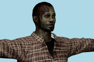 Zombie Resident-Evil, RE, zombie, resident, evil, people, human, xna, characters, rigged