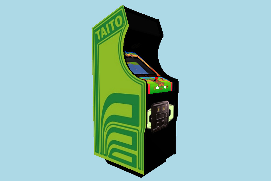 Jungle King Upright Arcade Machine 3d model