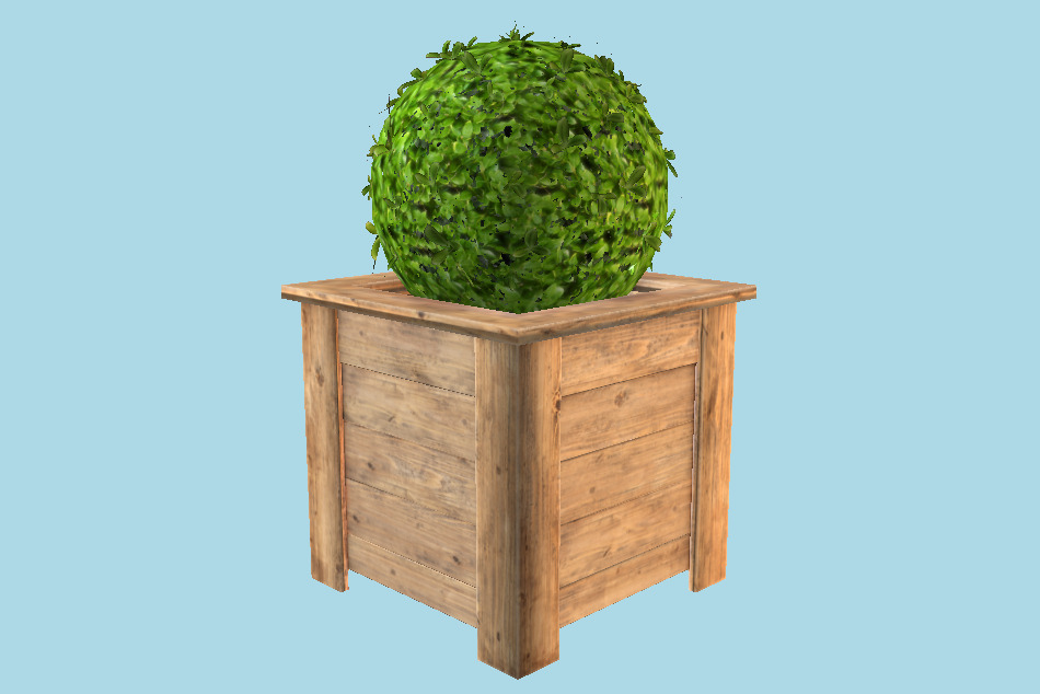 Flowerbed 3d model