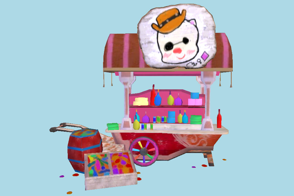 Mobius Final Fantasy Moggy`s Cart 3d model