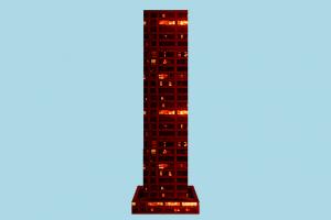 Skyscraper skyscraper, city, building, tower, build, domicile, lowpoly, structure