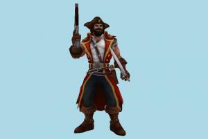 Gangplank warrior, man, male, people, human, character