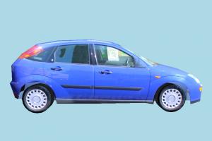 Car Low-poly car, truck, vehicle, transport, carriage, blue, low-poly