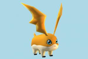 Patamon Pokemon, Pokémon, Digimon, bird, cartoon
