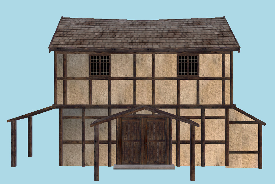 Modular Medieval House 3d model