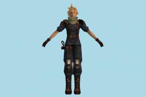 Final Fantasy 7 Cloud final-fantasy, blonde, boy, child, male, man, people, human, character, cartoon, fantasy