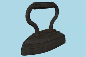 Old Iron iron, flatiron, rust, vintage, antique, object