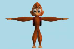 Abu Aladdin, aladden, disney, animal-character, character, cartoon, toony, money, ape