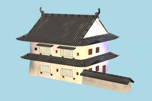 House castle, japanese, house, chinese, home, building, build, residence, domicile, structure