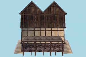 House house, home, building, medieval, build, apartment, flat, residence, domicile, structure