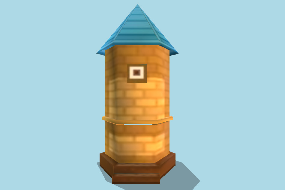 Pokémon HeartGold / SoulSilver MooMoo Farm Silo 3d model
