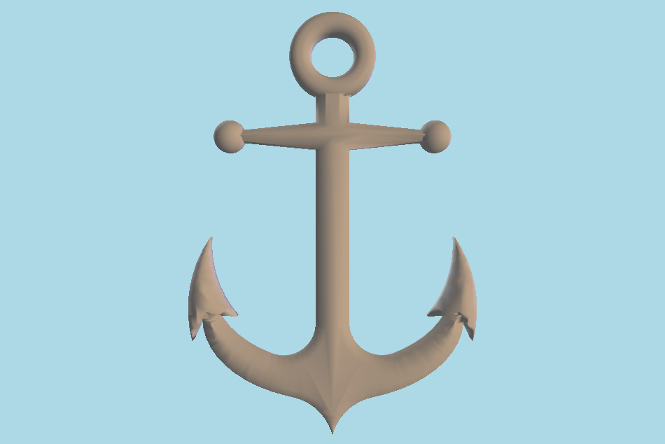 Anchor Keyfob 3d model