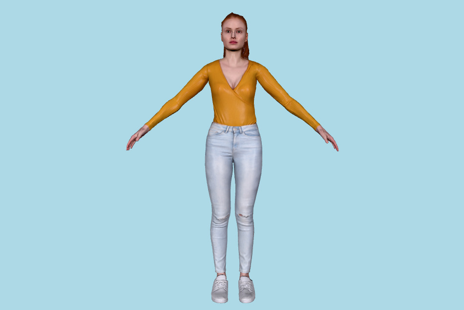 Johanna Casual Female 3d model