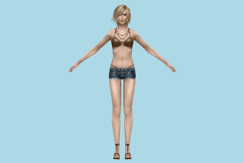 The 3rd Birthday Aya Brea Swim Wear 3d model