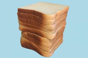 Toast toast, bread, breakfast, cake, scanned
