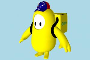 Fall Guys fallguys, fall-guys, animal-character, character, fall, guys, glovo, venezuela, peru, cartoon, toony, animy