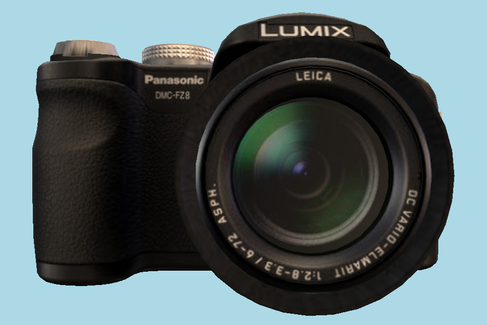 Panasonic FZ8 Digital Camera 3d model