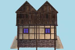 House house, home, building, medieval, build, apartment, flat, residence, domicile, structure