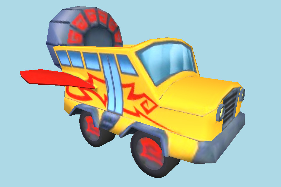 Disney XD Grand Prix NomiRocket Bus 3d model