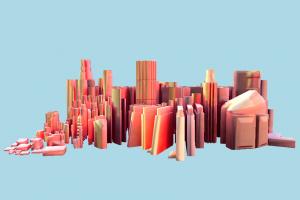 City skyscraper, lidar, city, map, structure