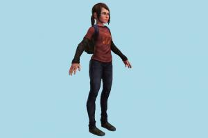 Ellie Young ellie, tlou, the_last_of_us, girl, female, cartoon, woman, people, human, character, teen, teenager, young, cute, child, children, kid
