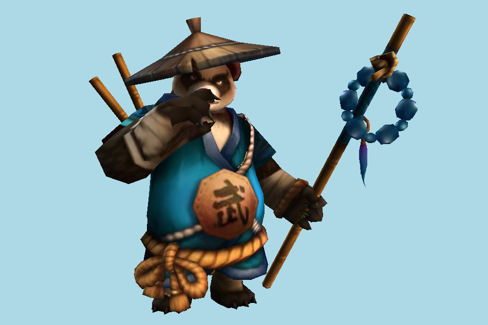Summoners War Panda Warrior 3d model