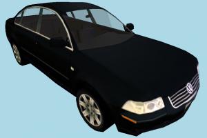 VolksWagen Car VK, volkswagen, car, vehicle, truck, carriage, transport, black, low-poly