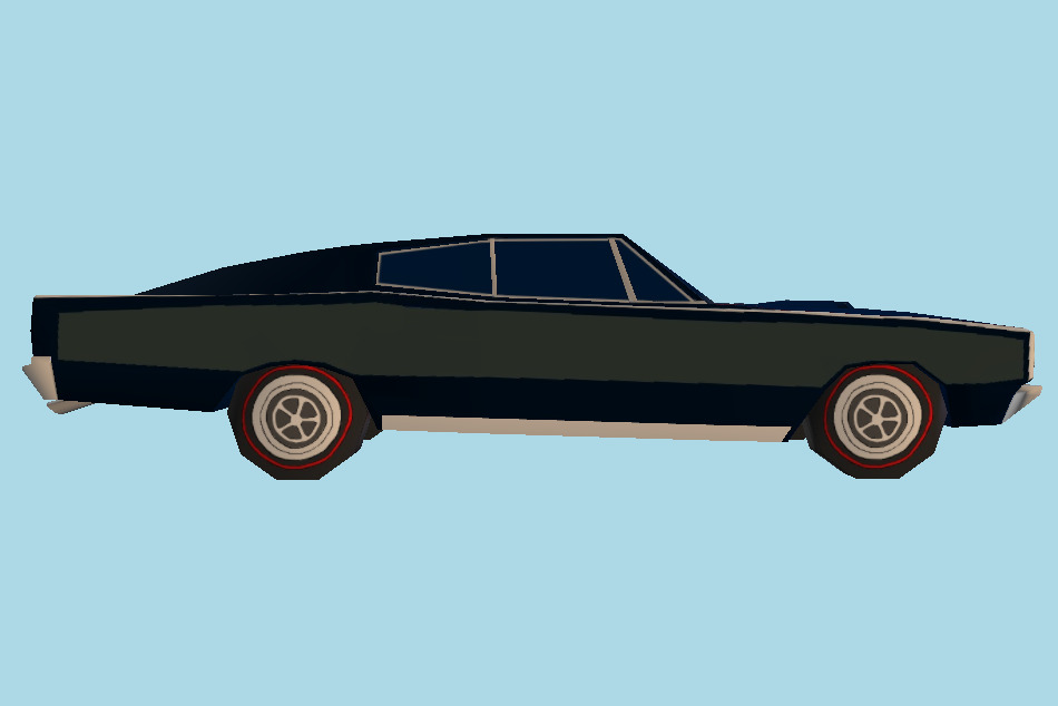 1967 Cartoon Car 3d model