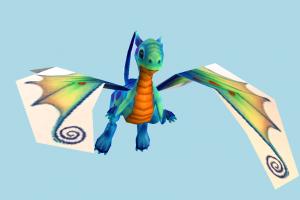 Dragon dragon, animal, animals, lowpoly, cartoon