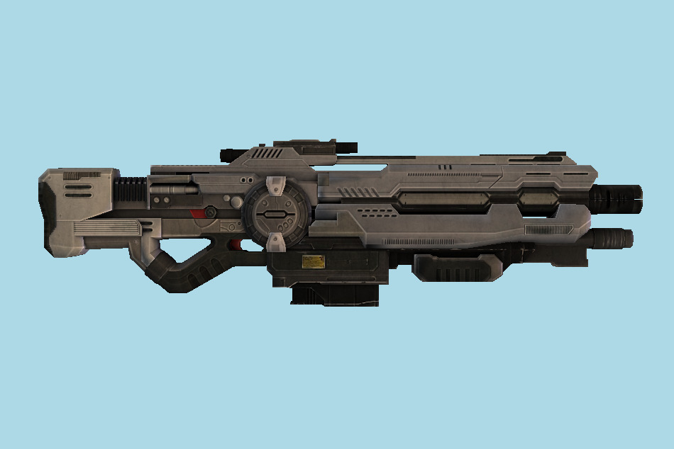 Sci-Fi Shotgun 3d model