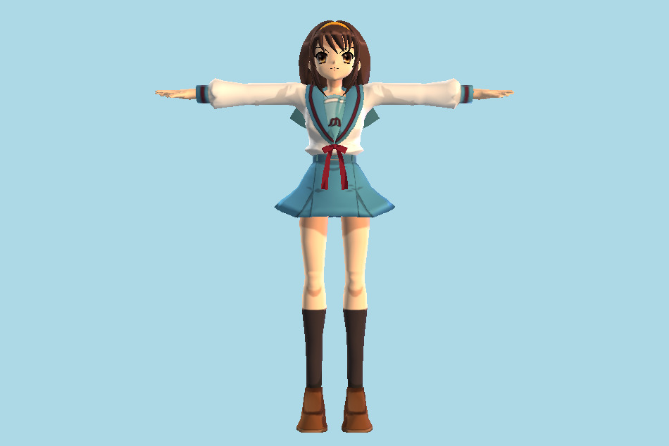 Suzumiya Haruhi no Gekidou - Mikuru Asahina 3d model