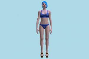 Traci Jericho Girl Detroit, Become-Human, girl, female, woman, people, human, character, bikini