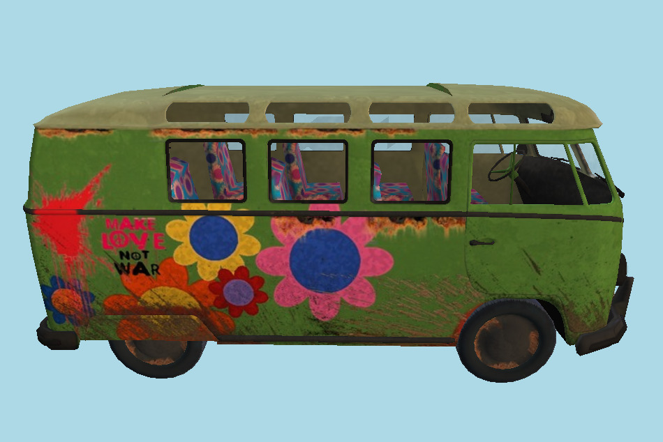 VW Bus 3d model