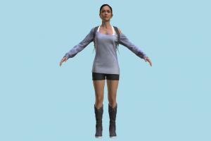 Jericho Girl Detroit, Become-Human, girl, cute, lady, female, woman, people, human, character