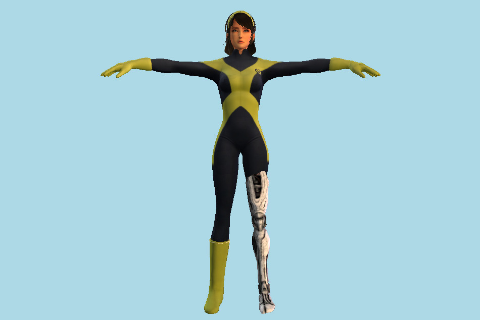 Karma Girl Outfit 3d model