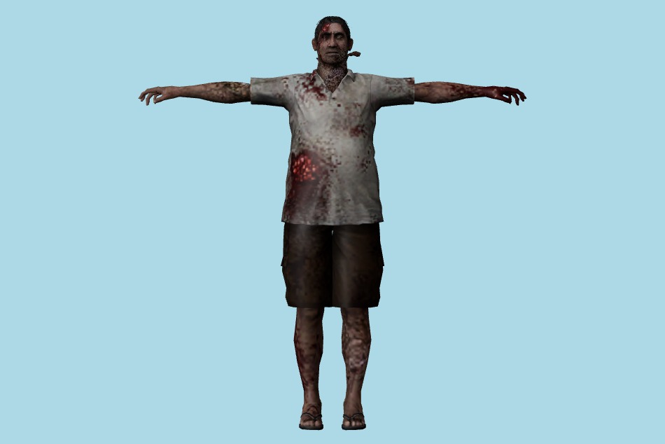 Resident Evil: Chronicles - Op.Javier Zombies 3d model